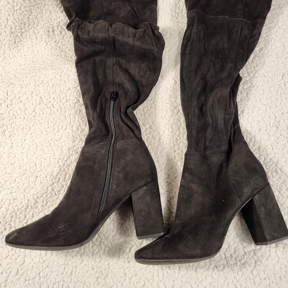 NEW BP. Black Faux Suede Over The Knee Boots Women's Size 10 M Us - Picture 3 of 7